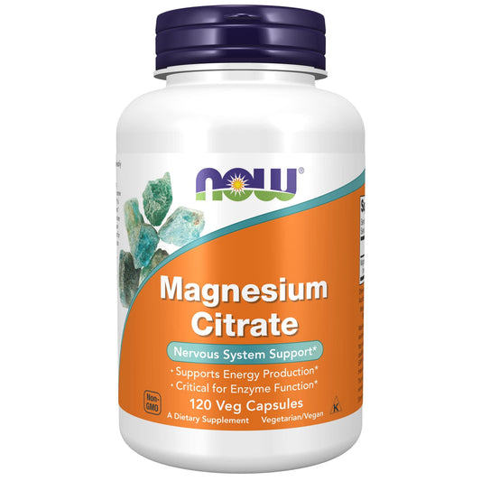 Now Magnesium Citrate 120 Capsules