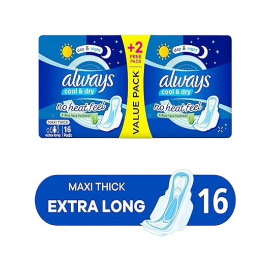 ALWAYS MAXI - EXTRA LONG - DOUBLE - 16 PCS