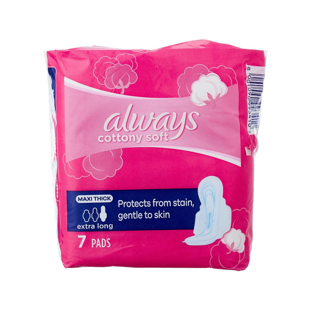 ALWAYS MAXI COTTON - EXTRA LON - SINGLE - 7PCS