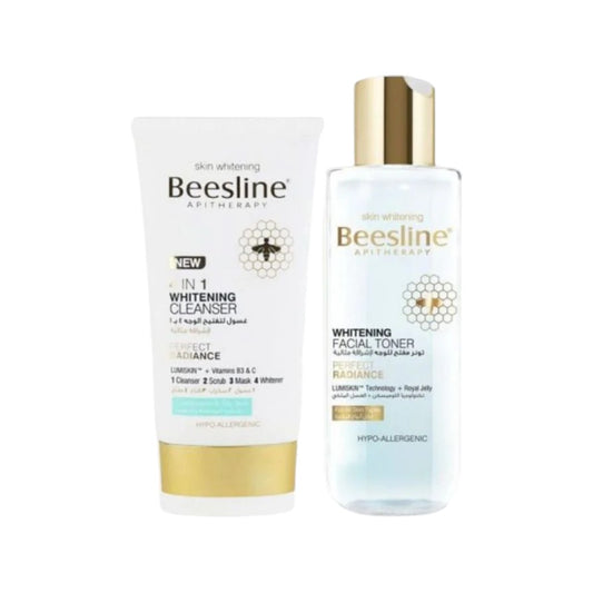 BEESLINE WHITENIN FACIAL CLEANSING ROUTINE (CLEANSER + TONER )