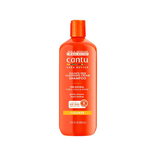 Cantu Sulfate-Free Cleansing Cream Shampoo with Shea Butter for Natural Hair, 400ml