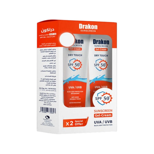 DRAKON OFFER - DRY TOUCH GEL SPF 50 - (1+1)