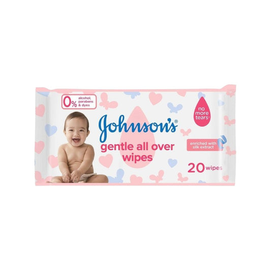 Johnson's Gentle All Over Baby Wipes - 20 Wipes