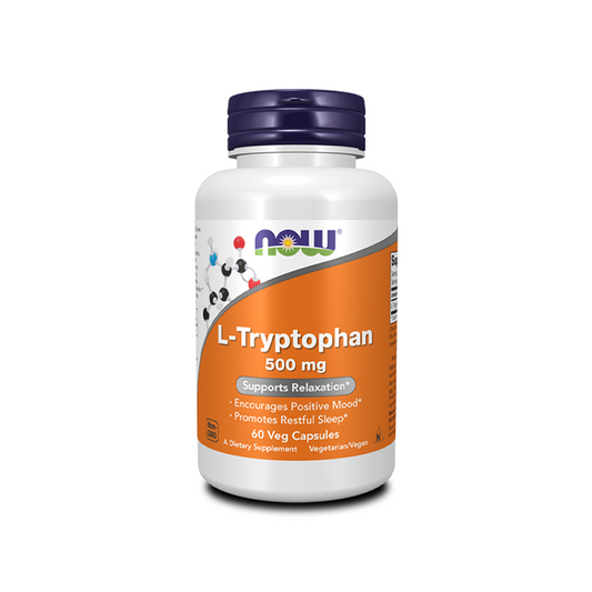 Now L-Tryptophan 500mg 60 Capsules