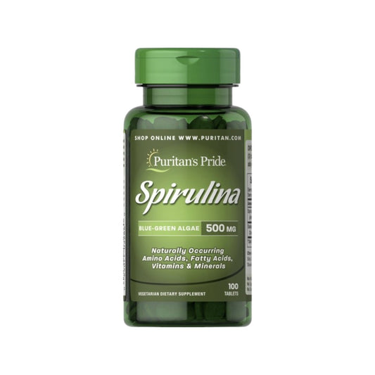 PURITANS PRIDE SPIRULINA 500 MG 100 TAB