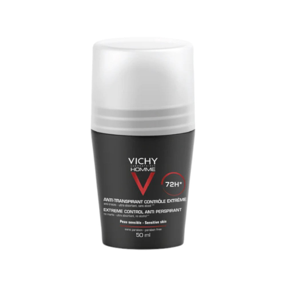 VICHY Men 72H+ Anti-Perspirant Roll-On Deodorant Sensitive Skin 50 ML