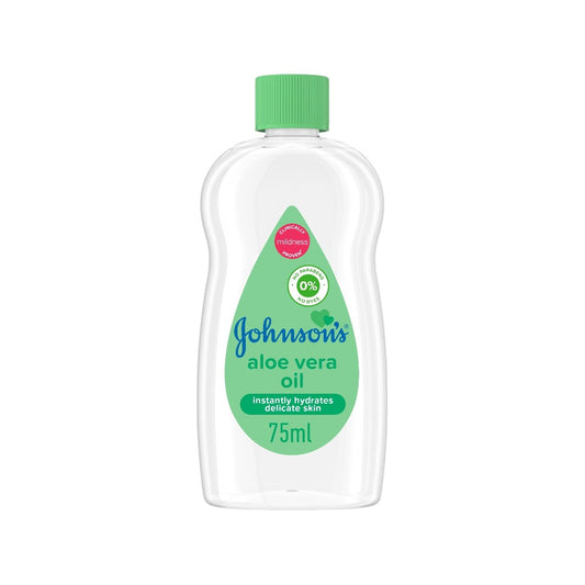 Johnson's baby oil, aloe vera, 75ml